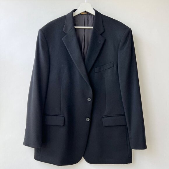 Brooks Brothers Tollegno 1900 Cashmere Madison Fit sportcoat, Black, Size 46R - Picture 1 of 15